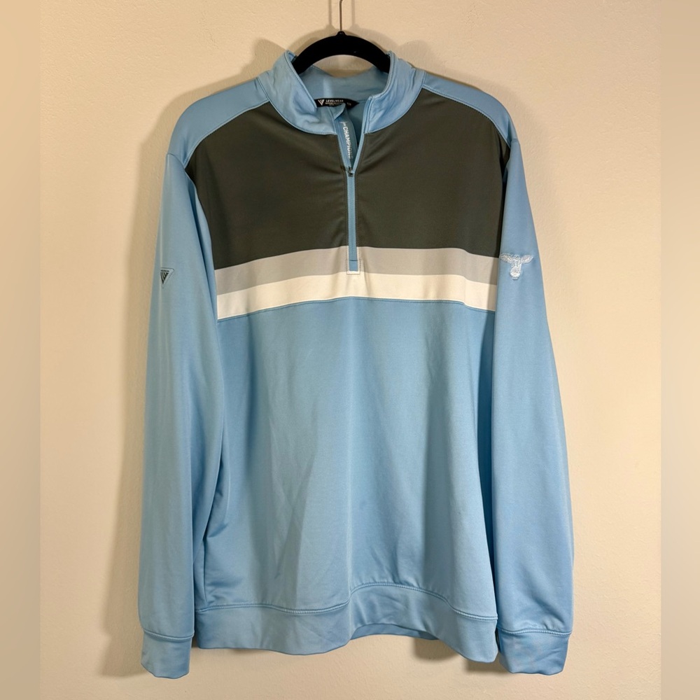 Levelwear Channel Light Blue Quarter-Zip Pullover
